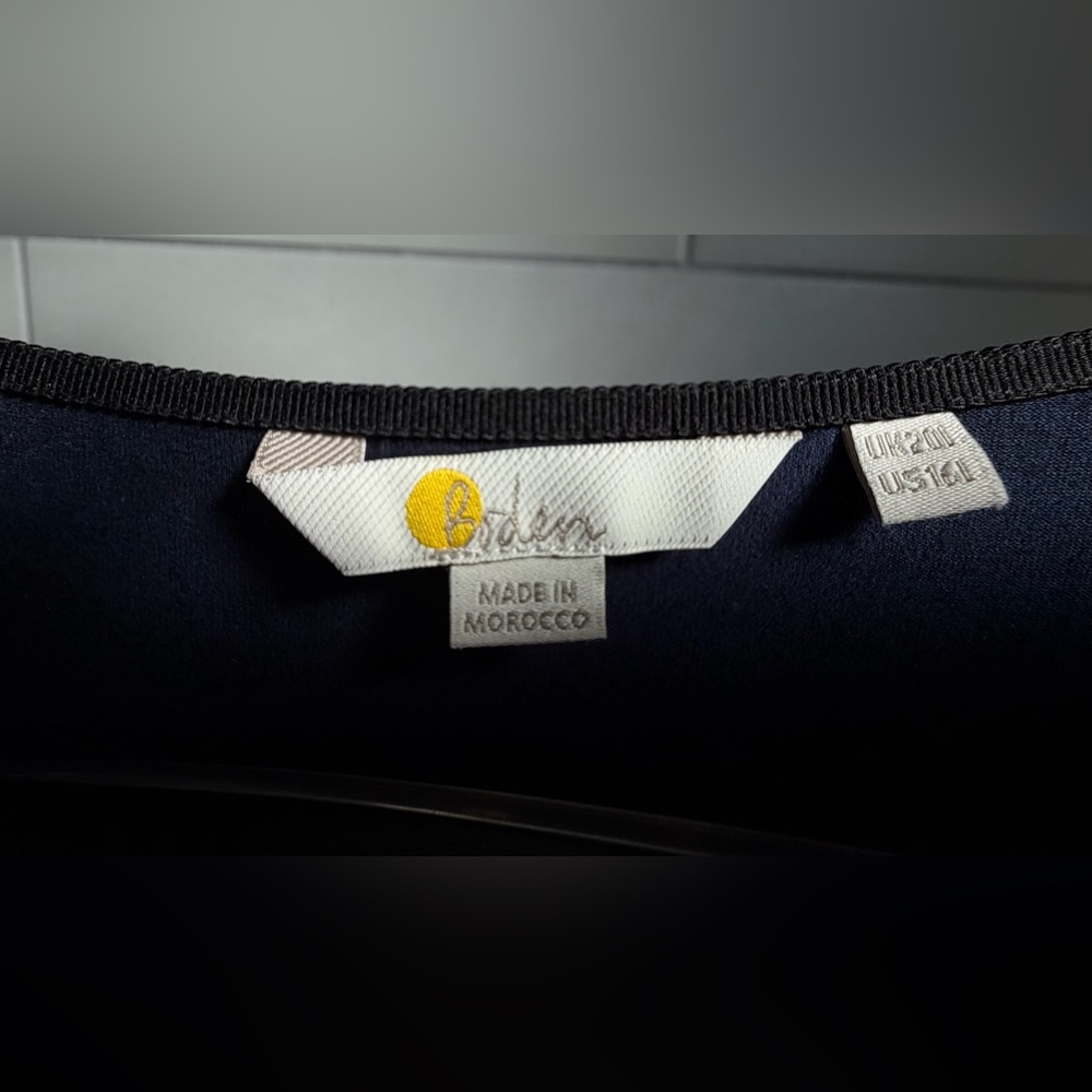 Boden Abigail Jersey Dress in Navy Zebra 16L - Picture 5 of 6